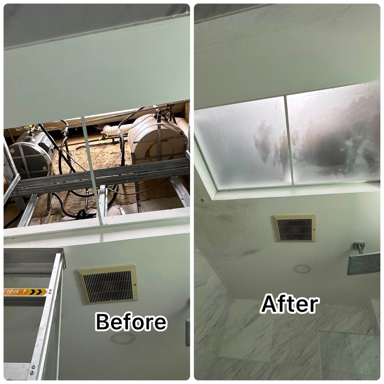 Bathroom False Ceiling Panel Replacement & Access Cover Installation Service in Singapore